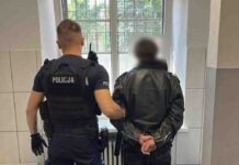 Pod drzwi aresztu przyszła skatowana kobieta. Była więziona i bita przez znajomego