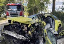 Śmiertelny wypadek. Zginął młody kierowca Audi, z auta nic nie zostało