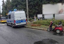 Sulechów. Wypadek, zderzenie Renault z motorowerzystą