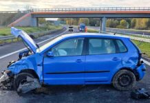 Nowa Sól. Pijany kierowca roztrzaskał się o barierki na S3, wiózł pasażerów