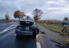 Pijana uciekła z miejsca kolizji dymiącym samochodem. Po chwili auto stanęło w ogniu