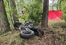 Śmiertelny wypadek motocyklisty. Uderzył w drzewo