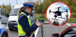 Żary. Podczas akcji policji z dronem w dwie godziny wpadło ponad 30 kierowców