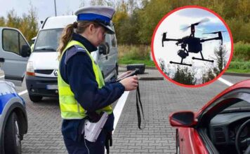 Żary. Podczas akcji policji z dronem w dwie godziny wpadło ponad 30 kierowców