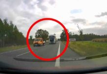 Zabójcze wyprzedzanie kierowcy ciężarówki (FILM)