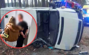 Małżeństwo zatrzymane za nieudzielenie pomocy rannemu w wypadku. Sprawcą był pijany mąż