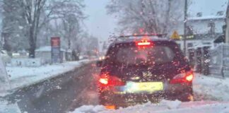 Zielona Góra. Atak zimy, ślisko na drogach, policja interweniuje przy kolizjach