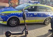 Poszukiwany wpadł podczas rutynowej kontroli, bo jechał hulajnogą elektryczną