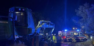 Poważny wypadek na DK12. Osobówka wbiła się w maszynę leśną. Ranne cztery osoby (ZDJĘCIA)