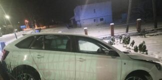 Nietrzeźwy kierowca wpadł w poślizg i uderzył w ogrodzenie, miał ponad 2 promile