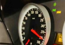 Pędził BMW z prędkością 320 km/h , a film opublikował w internecie. Policja już zabezpieczyła samochód