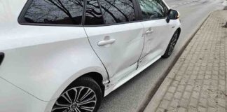 Zielona Góra: Kolizja na ulicy Jaskółczej, 24-latek ukarany wysokim mandatem