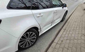 Zielona Góra: Kolizja na ulicy Jaskółczej, 24-latek ukarany wysokim mandatem