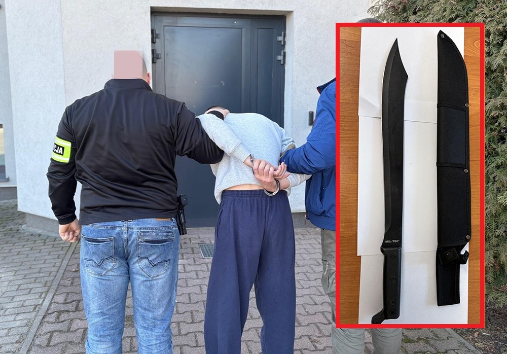 Atak na kobietę w parku. Zadał ciosy maczetą, chciał zabić