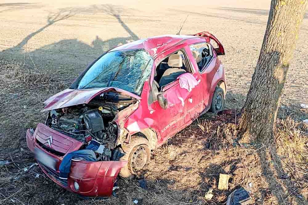 Wschowa. Pijany roztrzaskał o drzewo i uciekł porzucając ranne dziecko