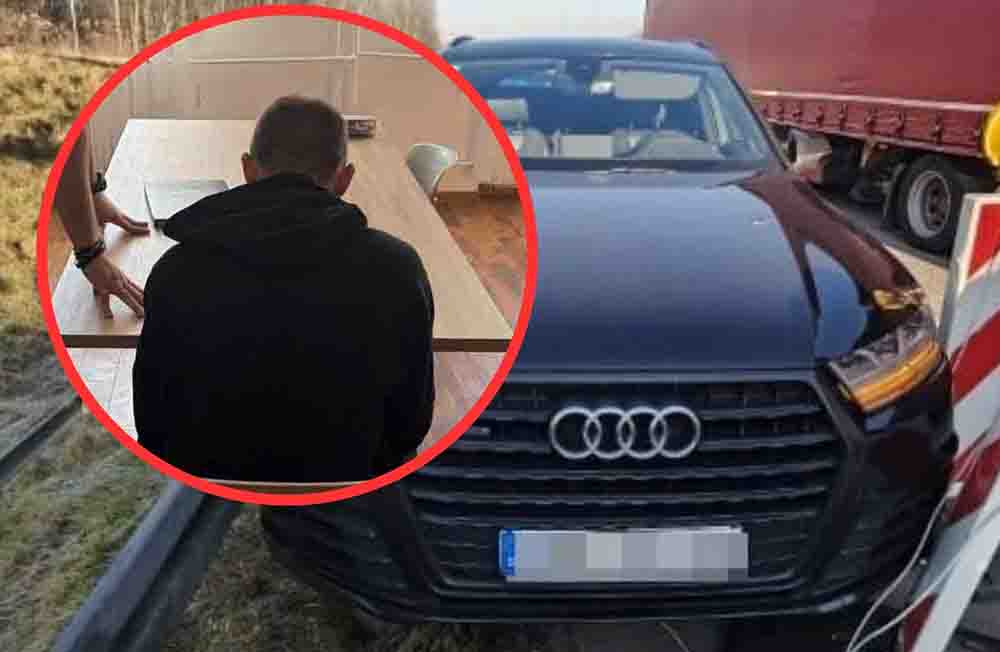 Ukradł Audi w Niemczech. 23-latek po pościgu został zatrzymany w Polsce