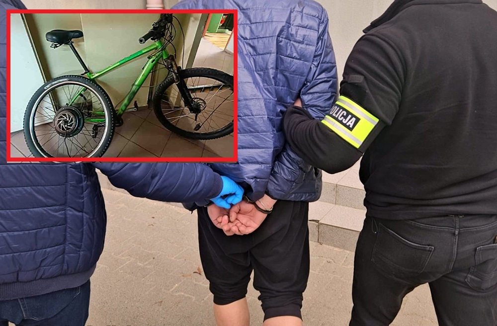 Zielona Góra. Ukradł rower elektryczny, bo był niezabezpieczony