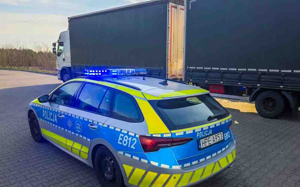 Słubice. Wpadł pijany kierowca ciężarówki. Spieszył się na myjnię