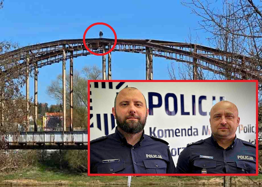 Gorzów. Chwile grozy. Pijany mężczyzna wszedł na most kolejowy