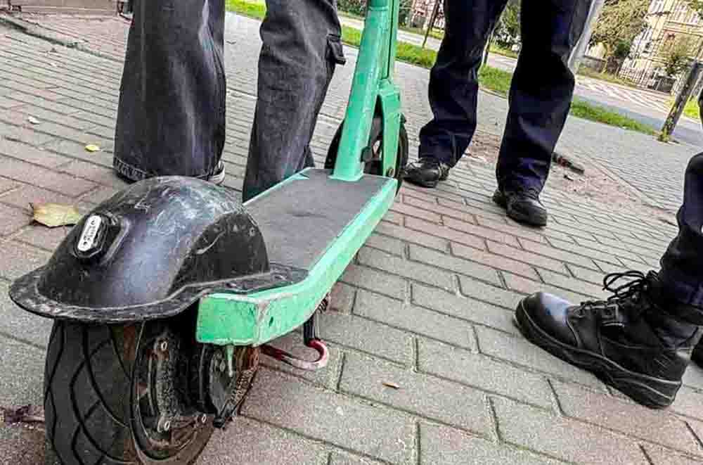 Zielona Góra. Wpadł hulajnogą na radar w centrum miasta, prędkość wbiła w fotel policjantów