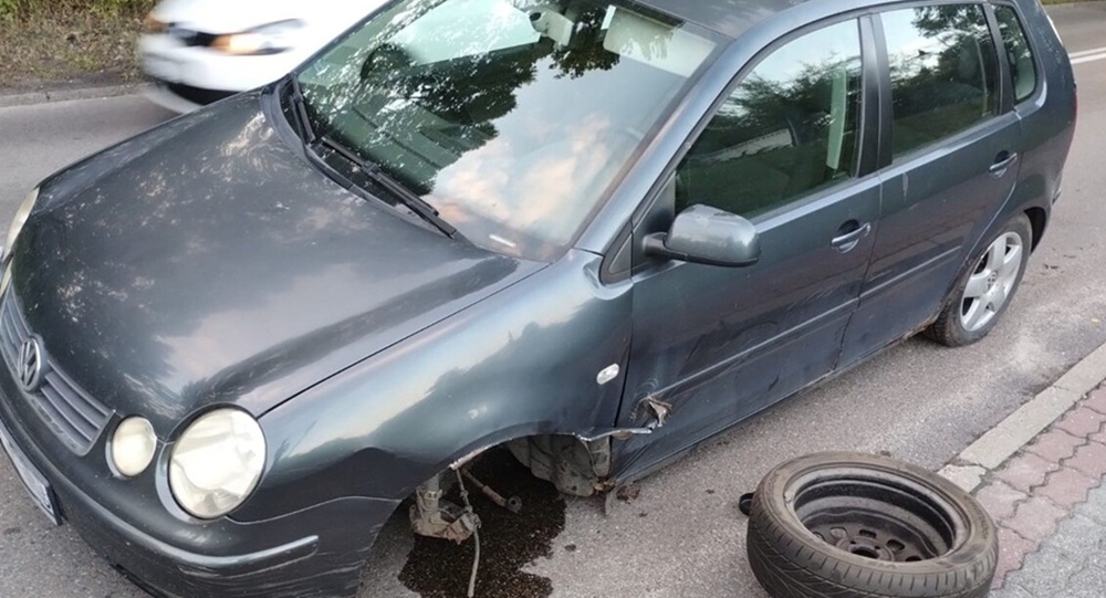 Ponad 2 promile, zakaz prowadzenia i rozbite auto. 22-latek trafił do więzienia