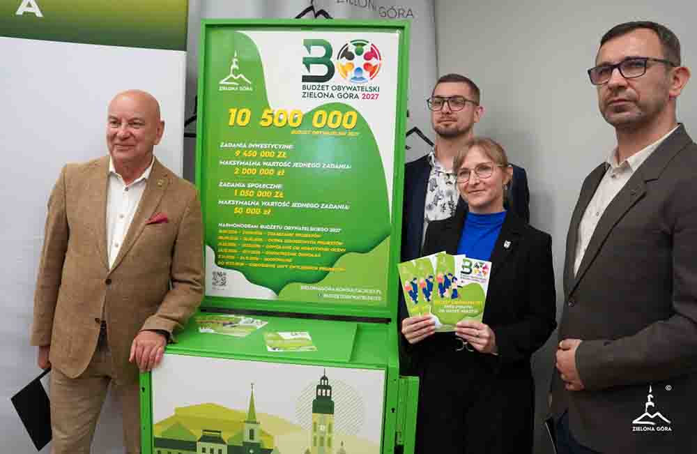 Zielona Góra. Rusza nabór wniosków do budżetu obywatelskiego. W puli 10,5 mln zł