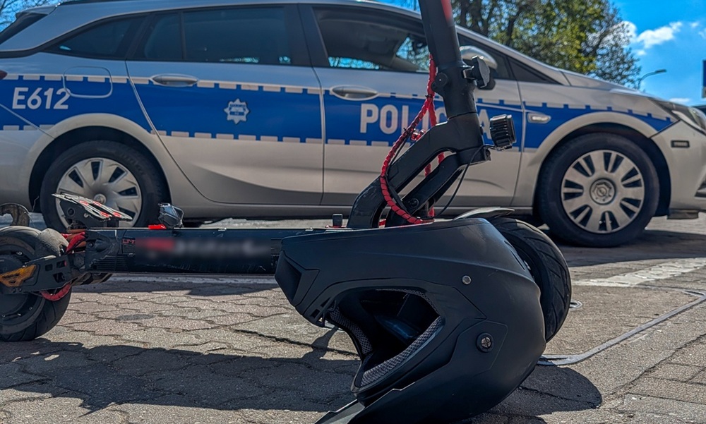 Zielona Góra. Ponad 2 promile na hulajnodze elektrycznej.