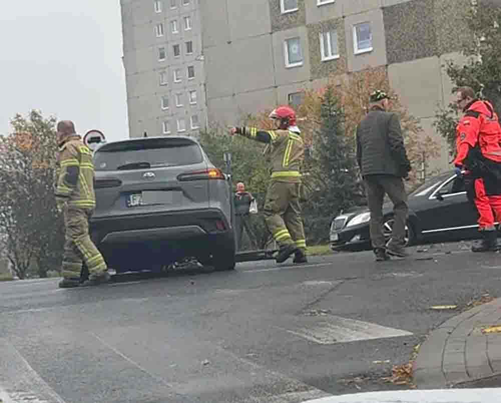 Zielona Góra. Wypadek na ulicy Sulechowskiej. Poważne utrudnienia w ruchu